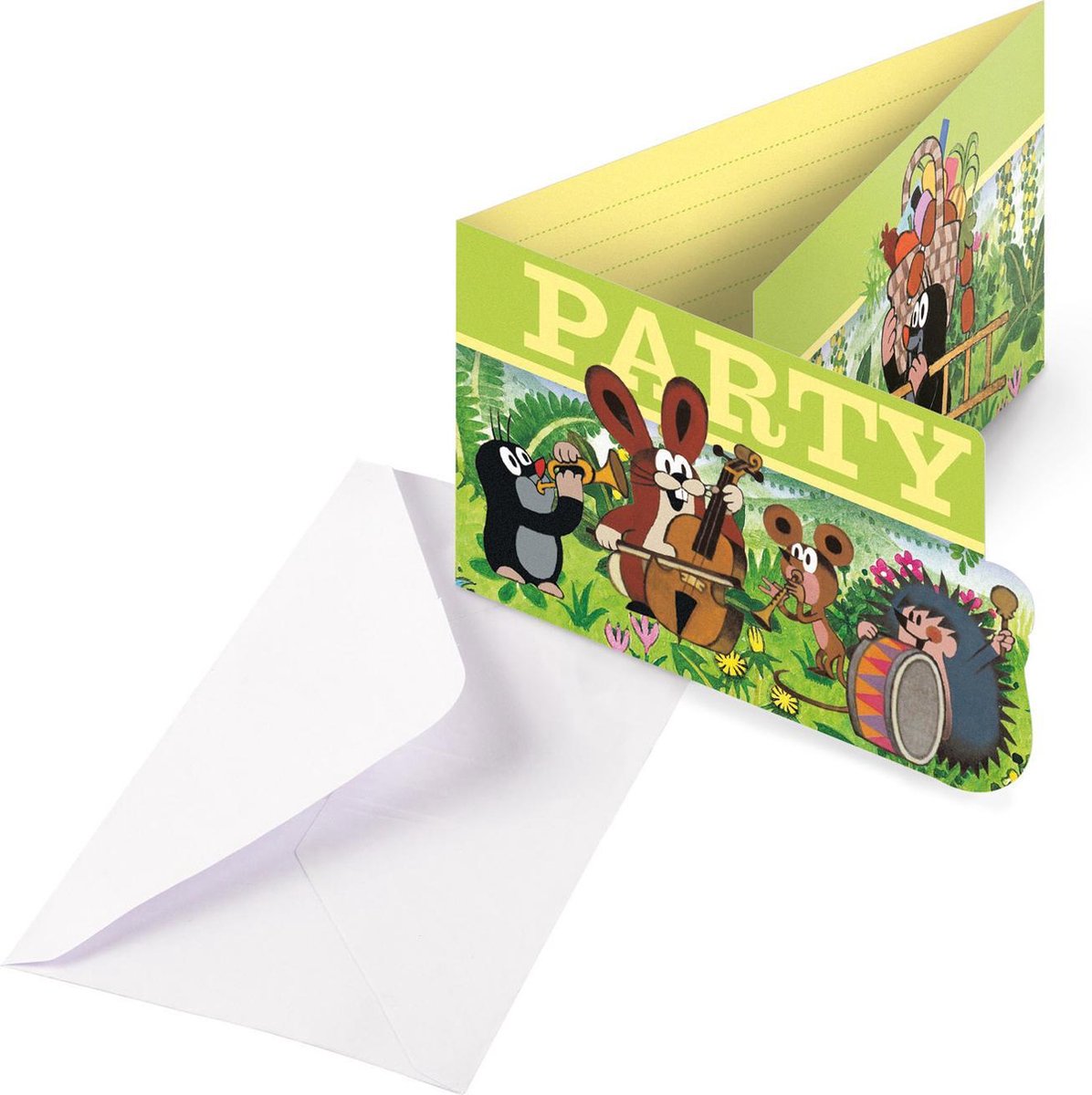 Amscan Uitnodigingen Met Envelop Molletje 8 X 14 Cm 8 Stuks