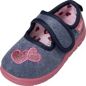 Playshoes Babyschoenen Meisjes Textiel Blauw/roze Maat 20/21