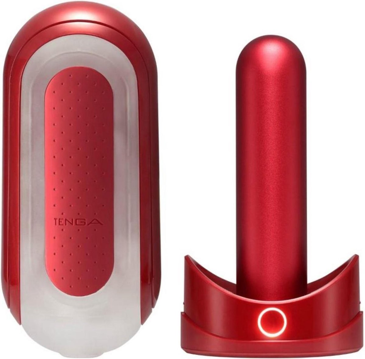 Goedkoopste Tenga - Flip Zero 0 Red and Flip Warmer Set