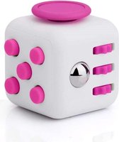 Kwalitatieve Fidget Cube / FriemelKubus | Anti Stress Speelgoed | Fidget Toy - Wit-Roze - AWR
