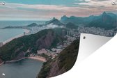 Tuinposter - Tuindoek - Tuinposters buiten - Bergen - Rio de Janeiro - Brazilië - 120x80 cm - Tuin