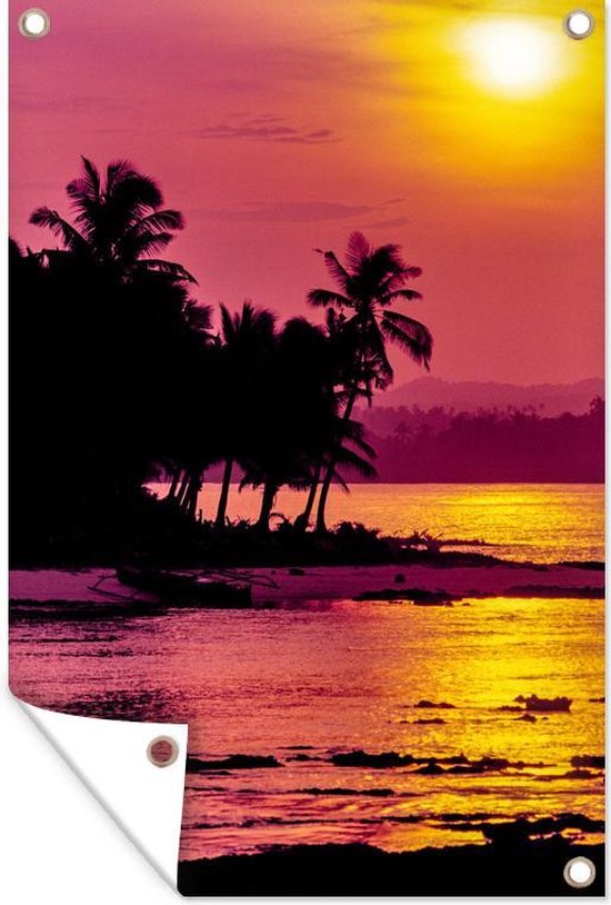 Siargao zonsondergang fotoprint - Tuinposter - Tuindoek