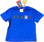 Marvel Spiderman t-shirt -  Spiders - blauw - maat 110/116 (6 jaar)