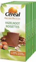 6x Cereal Chocotablet Hazelnoot 80 gr
