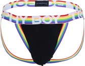 Andrew Christian - Trophy Boy Pride Jock - Maat S - Zwart - Jockstrap - Mannen ondergoed