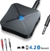 Bluetooth transmitter & receiver - Audio adapter- voor tv, auto en andere bluetooth apparaten - bluetooth 4.2