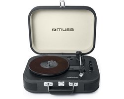 Muse MT-201DG - Bluetooth kofferplatenspeler met encoding-functie, donkergrijs