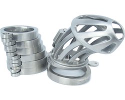 BON4MXL Extra Large High Quality Male Stainless Steel Chastity Cage Extra Grote Roestvrijstalen Peniskooi