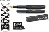 Kaweco Vulpen Sport Classic CHESS BLACK (MEDIUM) met doosje vullingen en  boekenlegger