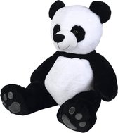 Nicotoy Panda Beer RECYCLED - Speelgoed - 66 cm - Pluche - Bruin- Alle leeftijden - Knuffel
