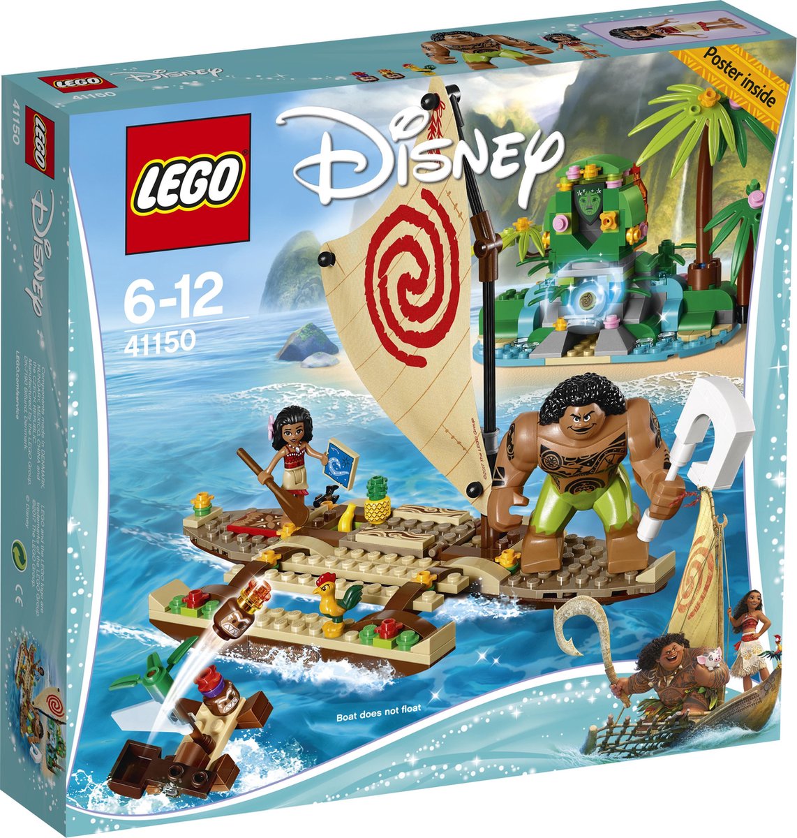 Lego Disney 43210 le bateau d'exploration de Vaiana - Lego