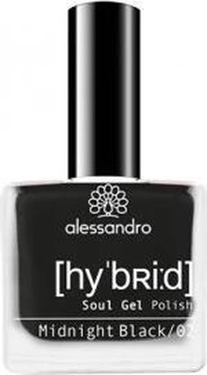 Goedkoopste alessandro Hybrid Colour Midnight Black nagel gel coat Zwart