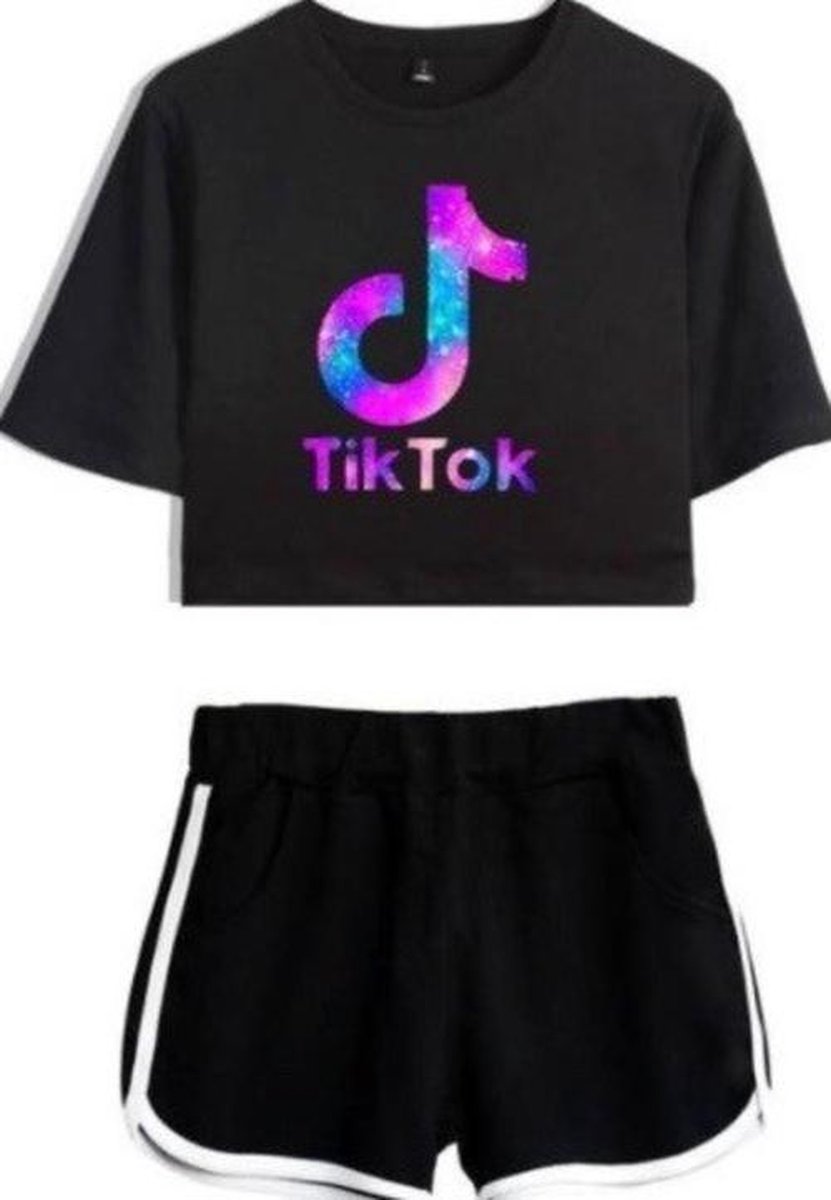 Tik Tok zomer setje - Tik Tok - Tik Tok galaxy set - crop top - 2-delige  meisjes set - | bol.com