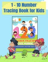 1-10 Number Tracing Book for Kids