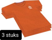 3 stuks Oranje Servetten in shirt vorm. 60 stuks, EK, Voetbal, Verjaardag