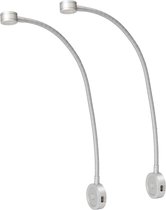 ComfortHome LED bedlampjes hoofdbord - Aluminium - leeslamp  - nachtlamp