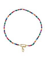 ZATTHU JEWELRY - N21FW278 - EMMA RAINBOW KRALEN KETTING - GOUD