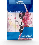 Case2go - Tablet Hoes geschikt voor Samsung Galaxy Tab A7 Lite (2021) - Tri-Fold Book Case - Flower Fairy