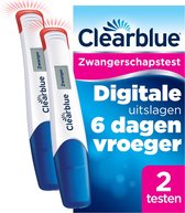 Clearblue Zwangerschapstest Digitaal Ultravroeg (6 dagen vroeger) - 2 testen