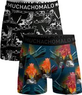 Muchachomalo-2-pack onderbroeken voor mannen-Elastisch Katoen-Boxershorts - Maat XXL