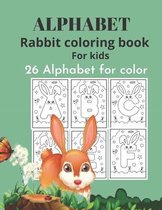 Alphabet Rabbit coloring book for kids.