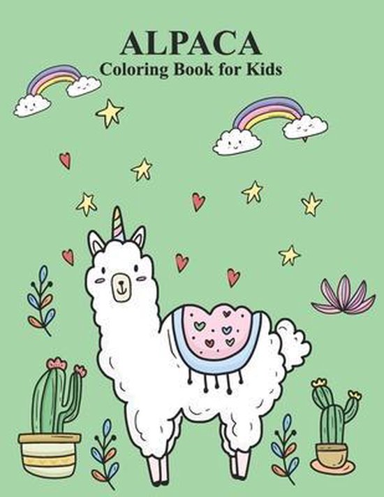 Alpaca Coloring Book For Kids, Winter Pa Publishing 9798505978153