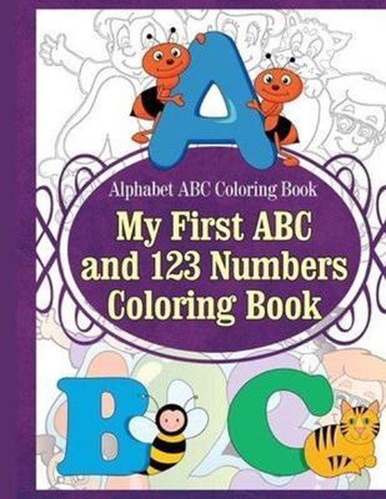 My First ABC and 123 Numbers Coloring Book - cover