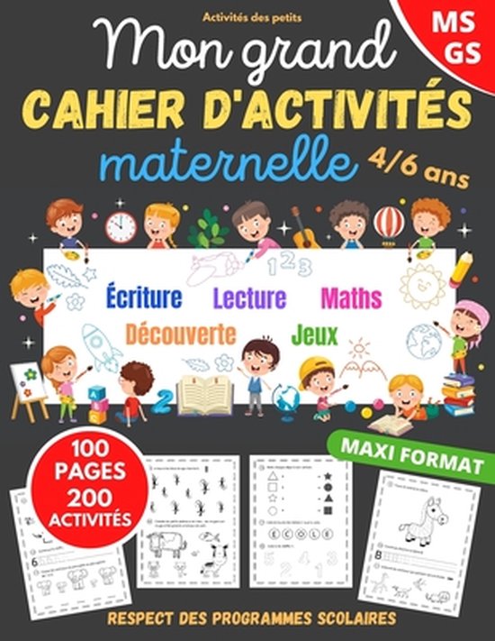 Mon grand cahier d'activités maternelle - cover