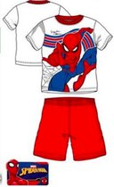 Spiderman pyjama - wit - rood -  Maat 98 / 3 jaar