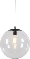 QAZQA pallon - Moderne LED Smart Hanglamp incl. wifi - 1 lichts - Ø 35 cm - Transparant - Woonkamer | Slaapkamer | Keuken