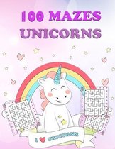 100 Unicorn Mazes for Kids