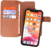 Giuliano - iPhone 11 Hoesje - Uitneembare Lederen BookCase Telefoonhoesje - Cognac