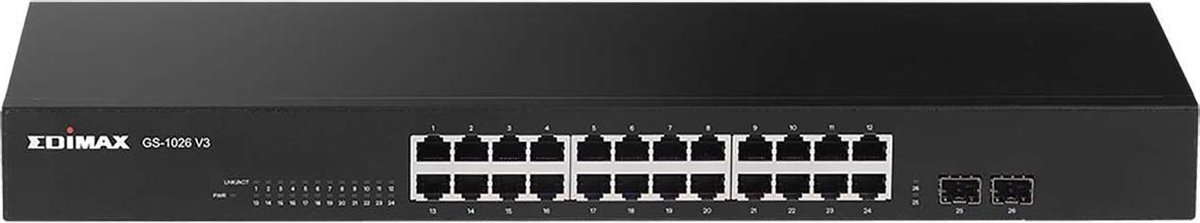 Cabinet Switch Edimax GS-1026 V3 Gigabit Ethernet 52 Gbps