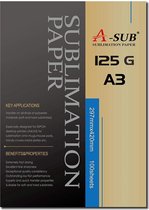 Sublimatie Papier A3 Asub  125GR Best Kwaliteit