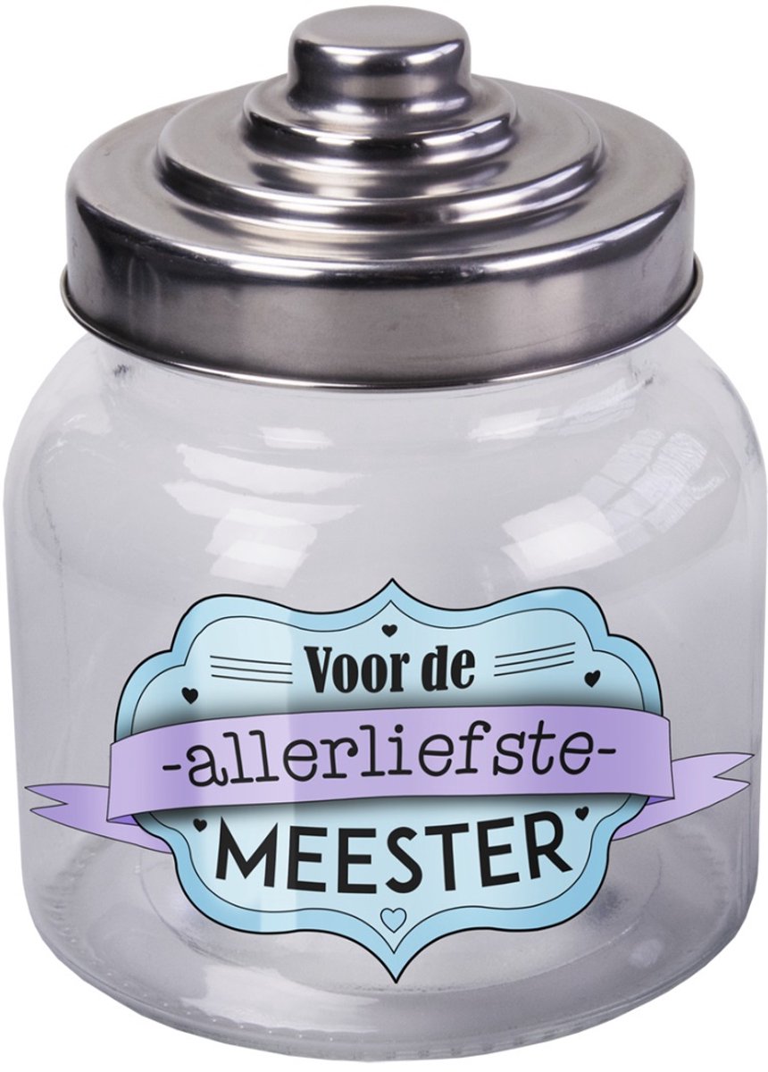 Paperdreams  Snoeppot Meester Glas Transparant 800 ml