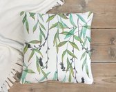 Buitenkussen, Tropical Twigs. Formaat is 50x50 cm [All weather] [Duurzaam] [Sierkussen]