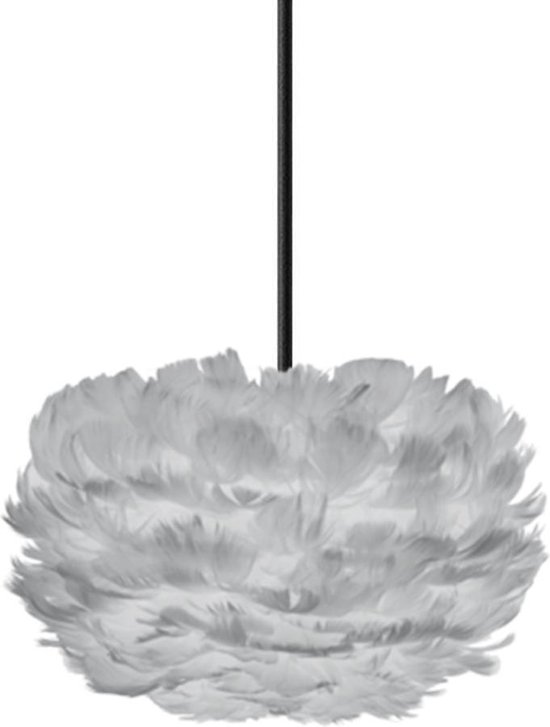 Umage Eos Mini hanglamp light grey - met koordset zwart - Ø 35 cm