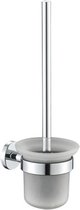 Plieger Vigo - Ensemble de brosse de toilette en verre - Chrome