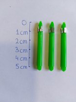 Shaften plastic - groen - 10 sets (30 stuks)- Medium