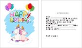 Uitnodigingen kinderfeestje Unicorn|10 Stuks Verjaardag Uitnodigingskaartjes Unicorn - Uitnodigingskaarten - Verjaardagsfeest - Themafeest
