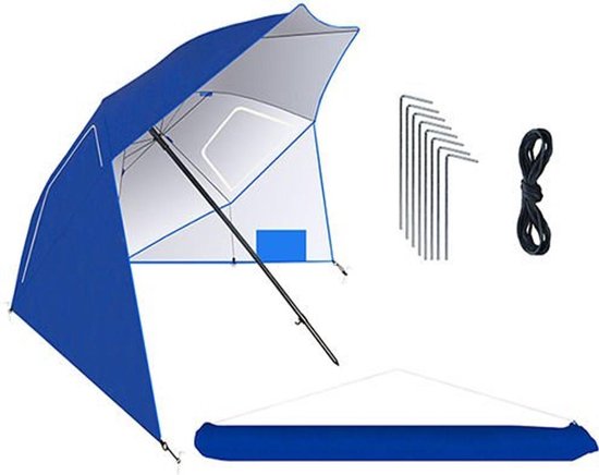 Strand parasol - Parasol - XL parasol - Strand - Zonnebescherming -  Windbescherming -... | bol.com