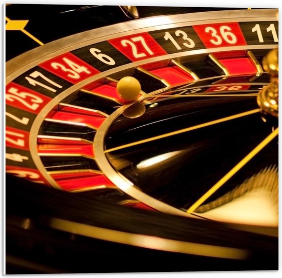 Forex - Roulette Bord - 50x50cm Foto op Forex