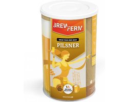 Brewferm® bierkit Pilsner - bier brouwen - lichtblond – brouw thuis 20 liter verfrissend en doordrinkbaar bier van lage gisting – bierconcentraat – Craft Beer