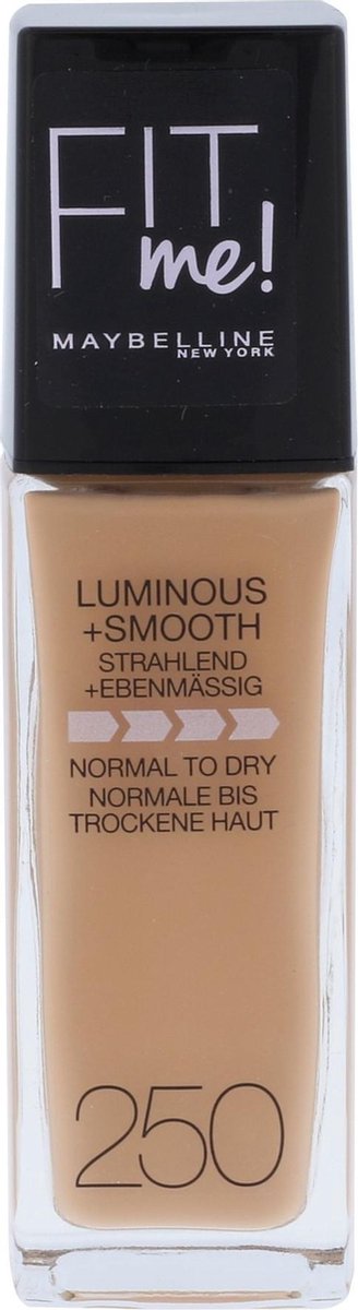 3600530746613 UPC Maybelline Fit Me Luminous and Smooth Foundation Sun  Beige 250 30 ML