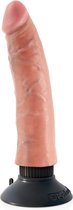 Pipedream King Cock Vibrerende Realistische Dildo met Zuignap en Compatibel en Buigbaar - 18 cm - beige