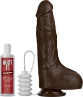 Doc Johnson - Squirting Realistic Cock - 1 oz. Nut Butter - Black