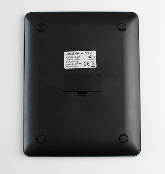 GadgetsToGo D-004 - Digitale Precisie Keukenweegschaal - Gehard Glas - Tot 10 kg (10000 gram) - Inclusief Batterijen (2x AAA) - LCD Display - GadgetsToGo