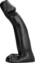 All Black Realistische Dildo - zwart