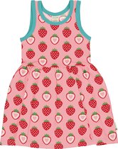 Maxomorra Jurk Spin NS Strawberry Maat 134/140