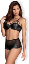 Obsessive - Leatheria 2 pcs Set Zwart S/M